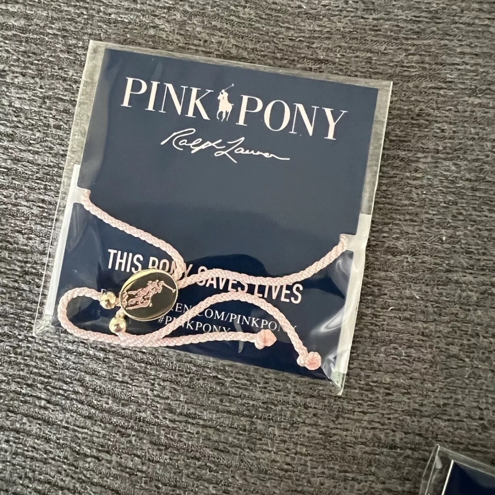 😍SOLD/pieces POLO RALPH LAUREN Pink pony club bundle of two brand new bracelets